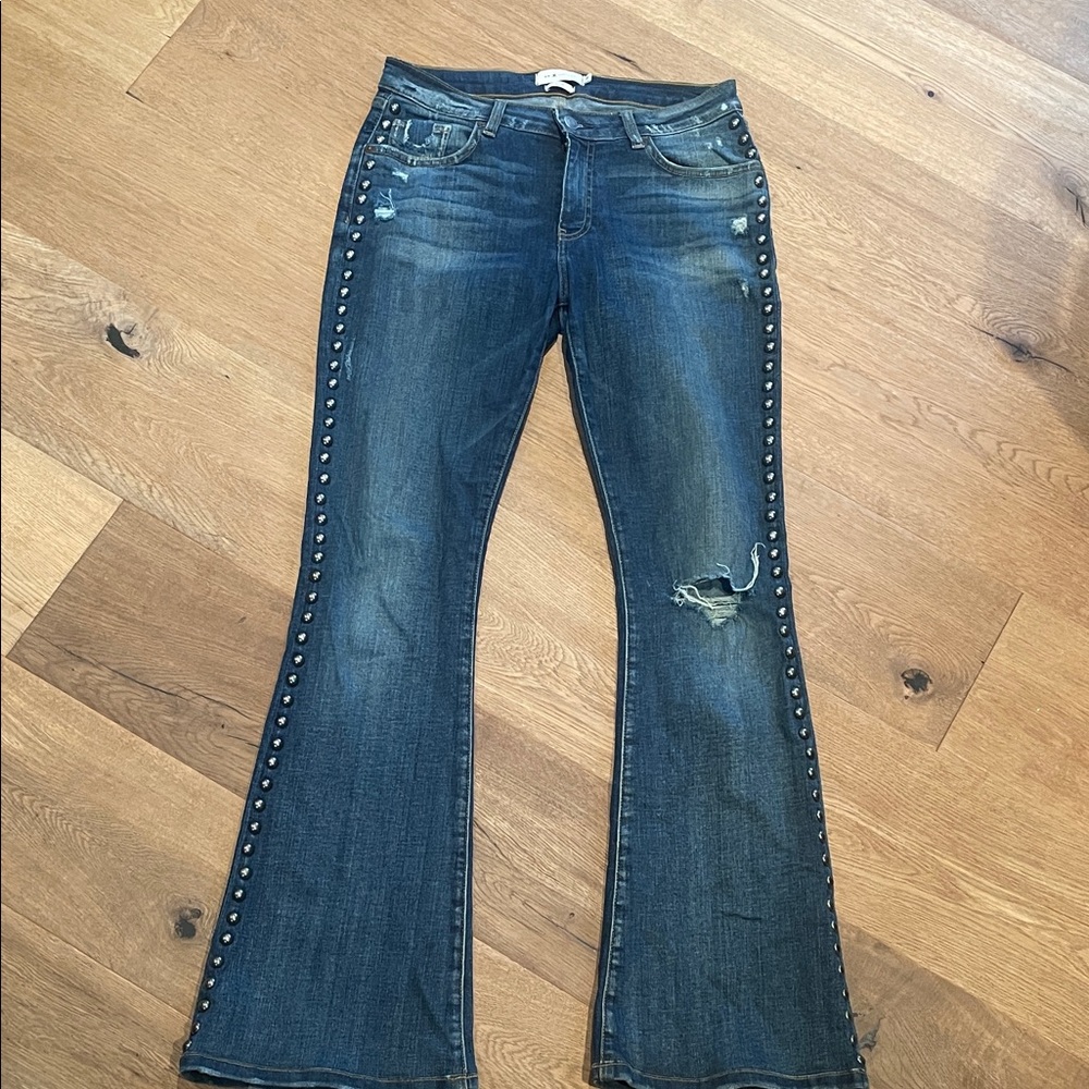 Studded Blue Jeans